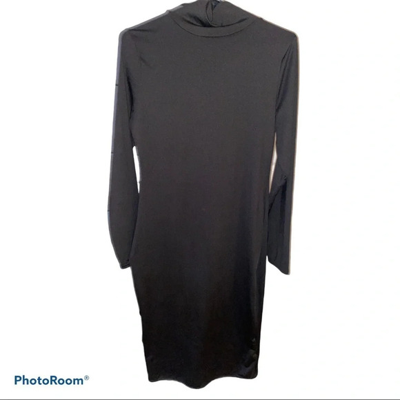 Fashion Black turtle neck body corn dress - Picture 4 of 9
